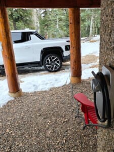 Guest using EV Charger