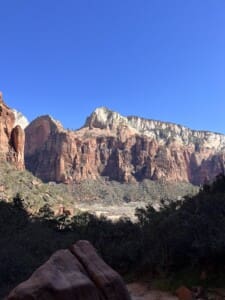 View of Zion From Emerald Pools